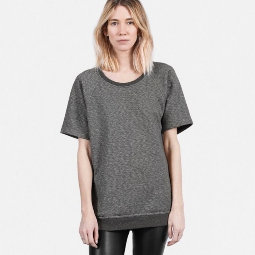 Everlane Marled Gray Tunic Sweater Cotton Size XS